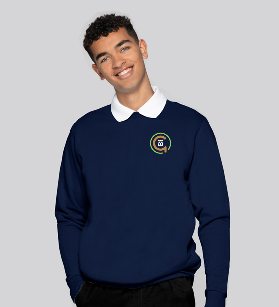 Jesmond Park Academy Unisex Navy Sweatshirt (Green circle) Yr 10 - Sept 24