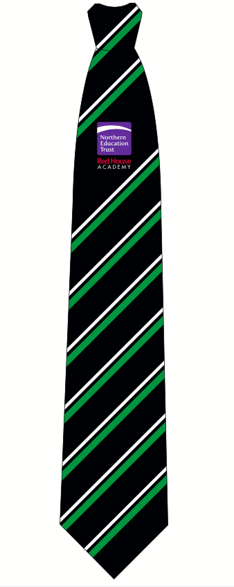 Red House Academy Green Stripe Traditional Tie (Year 9 Sept 24)