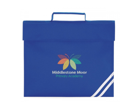 Middlestone Moor Primary Academy Royal Bookbag with reflective strip