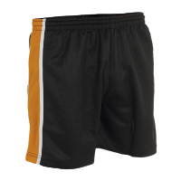 Kingsmeadow Panelled PE Shorts (Black/Amber) MSSP231