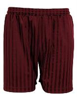 St Aidan's maroon PE shorts