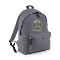 Burnside School Backpack with logo in 4 colours