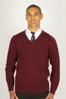 Excelsior Maroon(or Grey) V- Neck Jumper - (Y10 Sept 25)