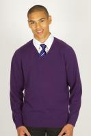 Excelsior Purple (or Grey) V- Neck Jumper - (Y9 Sept 25)
