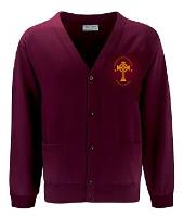 St Aidan's Primary Maroon Cardigan