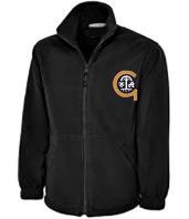 Gosforth Academy Approved Outdoor Black Micro Fleece Jacket with Logo