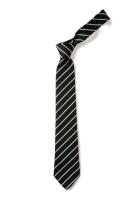River Tyne KS4 Black and white single stripe traditional on tie (TS20)