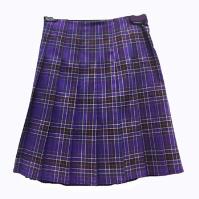 Venerable Bede Approved Tartan Skirt - Stitch Down Pleat with drop waist