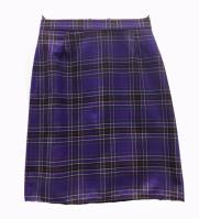 Venerable Bede Approved Tartan Skirt - Pencil skirt with buttoned Waist Band