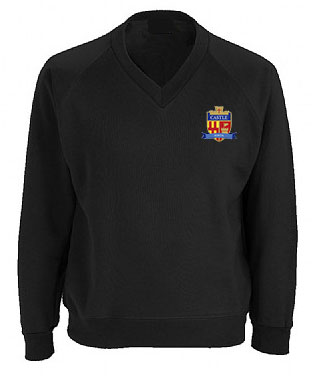 Castle School Black V - Neck Sweatshirts (Y7-11)