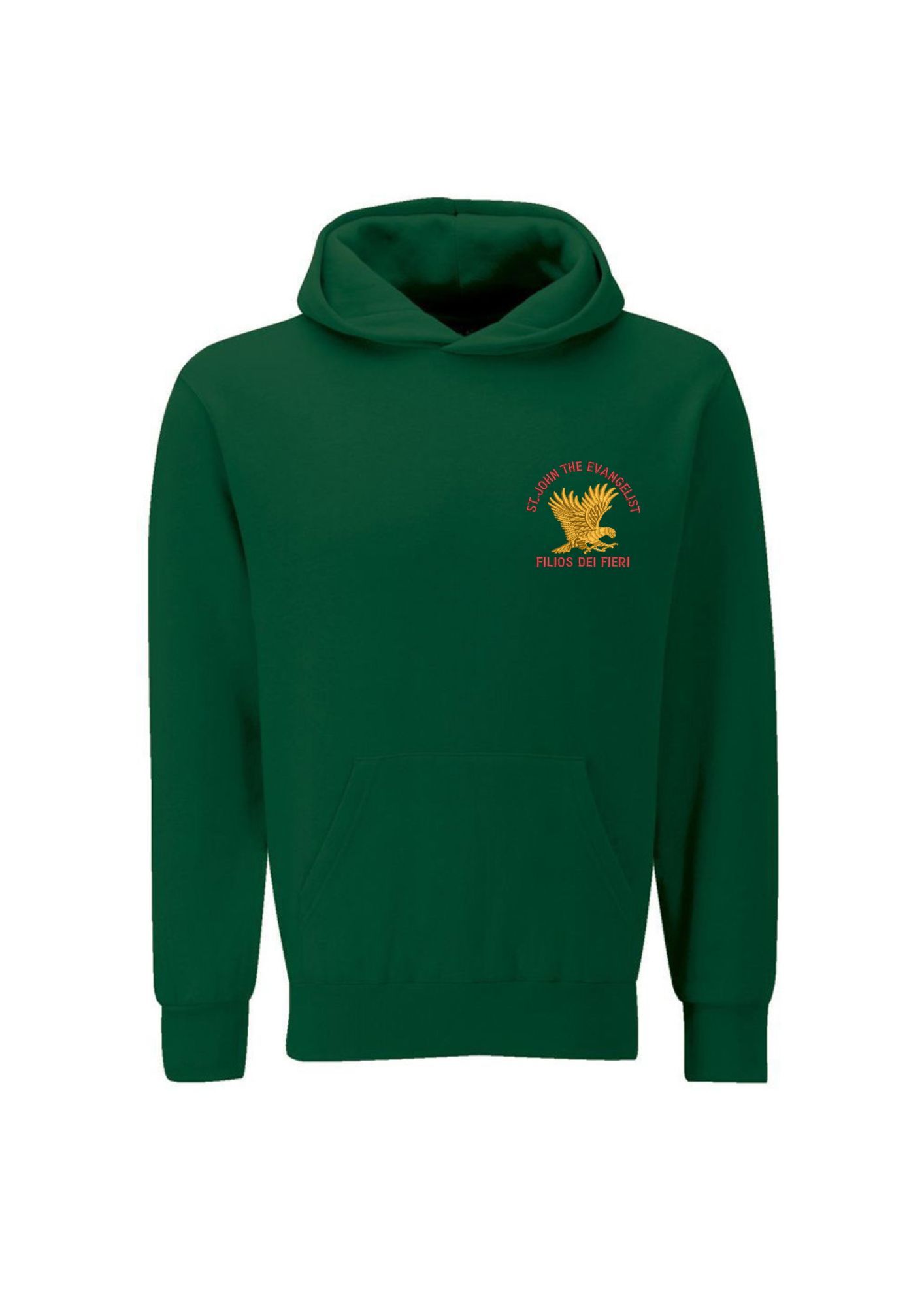 St John the Evangelist Primary School Logo Bottle Green PE Hoody