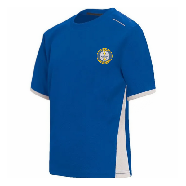 Carmel College Royal Blue Unisex Sports Tshirt - Compulsory - Y7 Sept 26