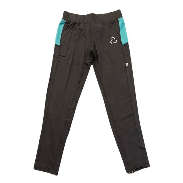 Grangefield Approved Black, Teal and White Sports Leggings With Logo REDUCED TO CLEAR