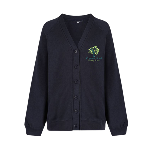 Copeland Road Primary Navy School Cardigan with Logo