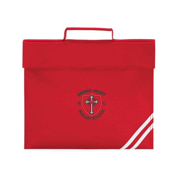 Sacred Heart Primary Red Logo Bookbag with reflective strip