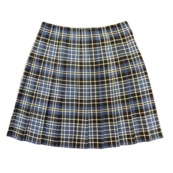 NEW Carmel College Blue Tartan Skirt