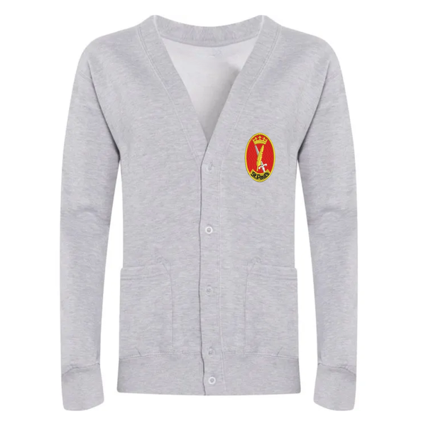 St Paul's Catholic Grey School Cardigan with Logo