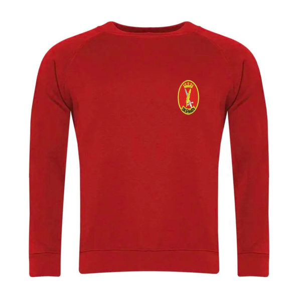St Paul's Catholic Red School PE Sweatshirt with Logo