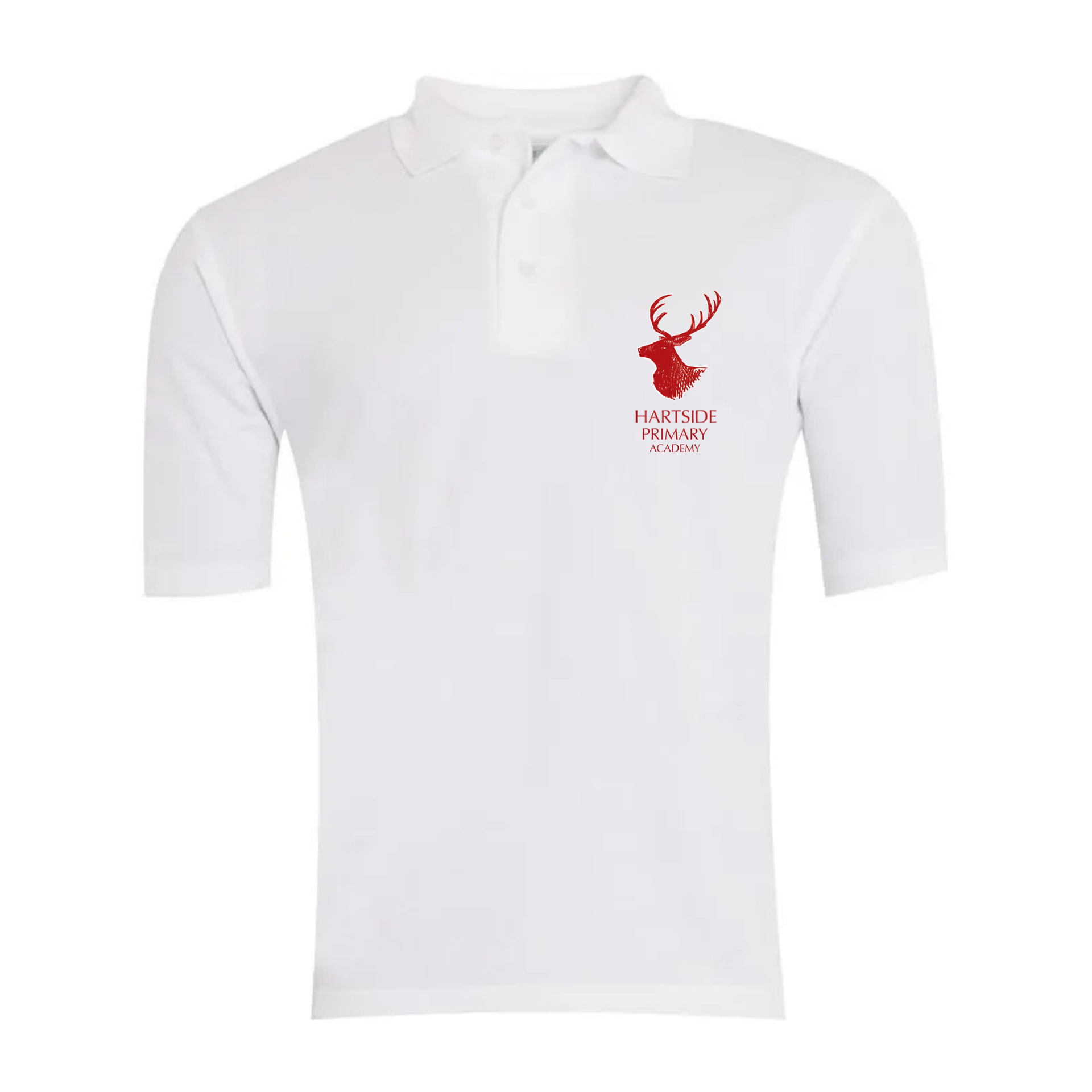 Hartside Primary Academy White Polo Shirt with Logo