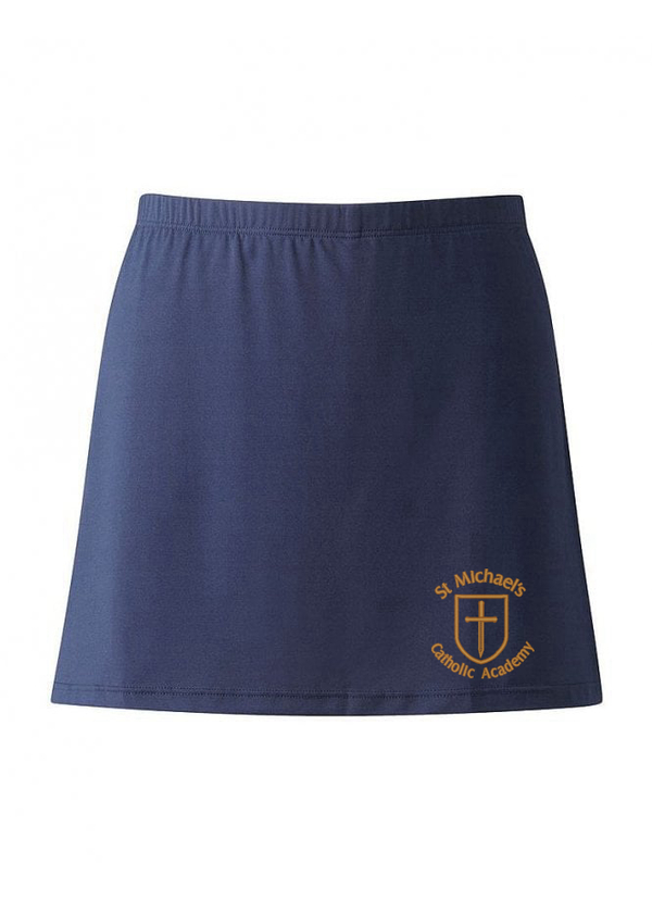 St Michaels Navy Sports Skort with Logo REDUCED TO CLEAR