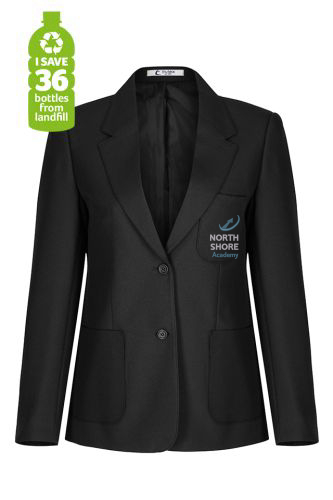 North Shore Academy Girls Badged Black Blazer