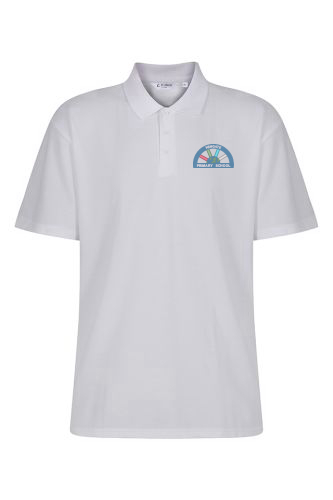 Wingate Primary White Polo Shirt with Logo
