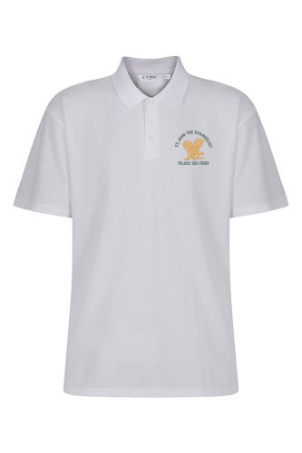 St John the Evangelist Primary White Polo Shirt with Logo