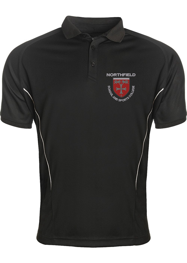 Northfield Black and White Boys PE Polo