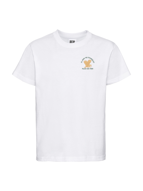 St John the Evangelist Primary White PE T-shirt