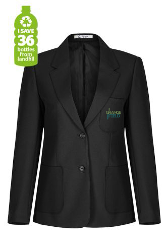 Grangefield Academy Girls Badged Black Blazer