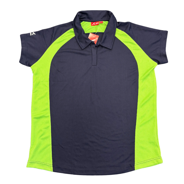 Ingleby Manor Navy and Apple Girls Sports Polo - Compulsory