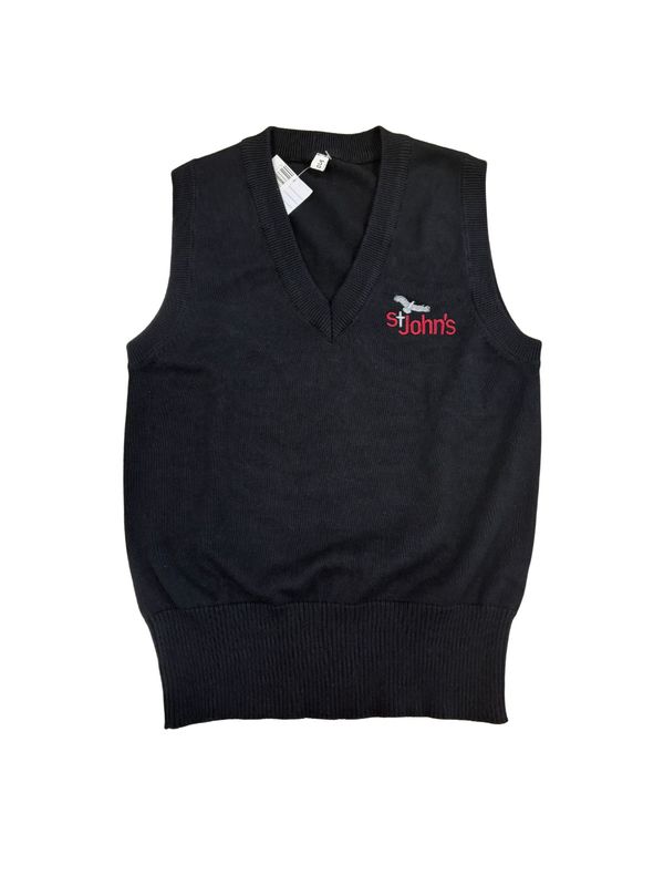 St John's Catholic Black Unisex Tank Top REDUCED TO CLEAR