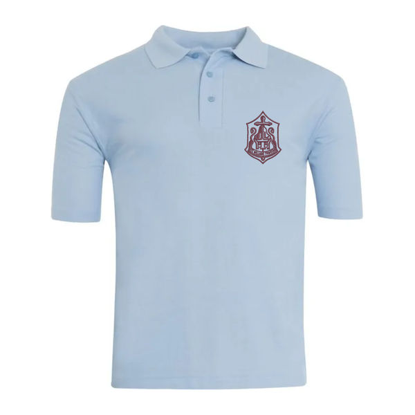 St Williams Trimdon Sky Blue Shirt with Logo
