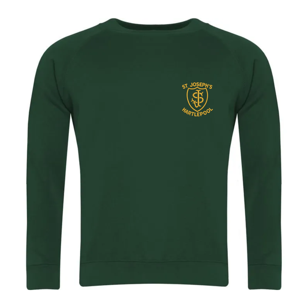 St Joseph's Hartlepool Green School Sweatshirt with Logo