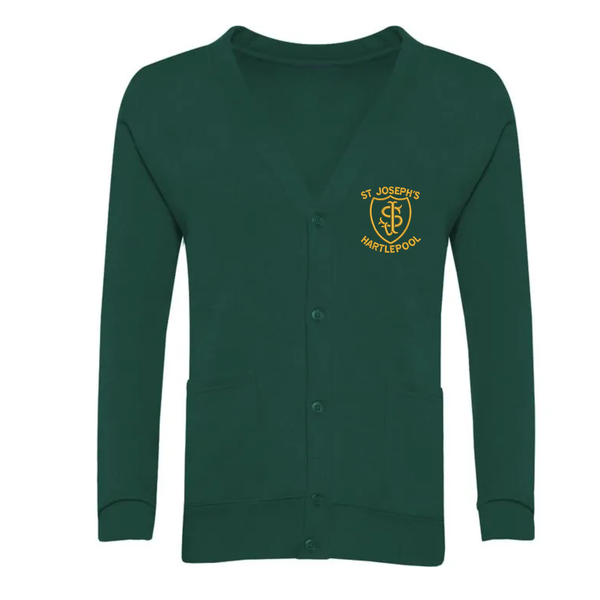 St Joseph's Hartlepool Bottle School Cardigan with Logo