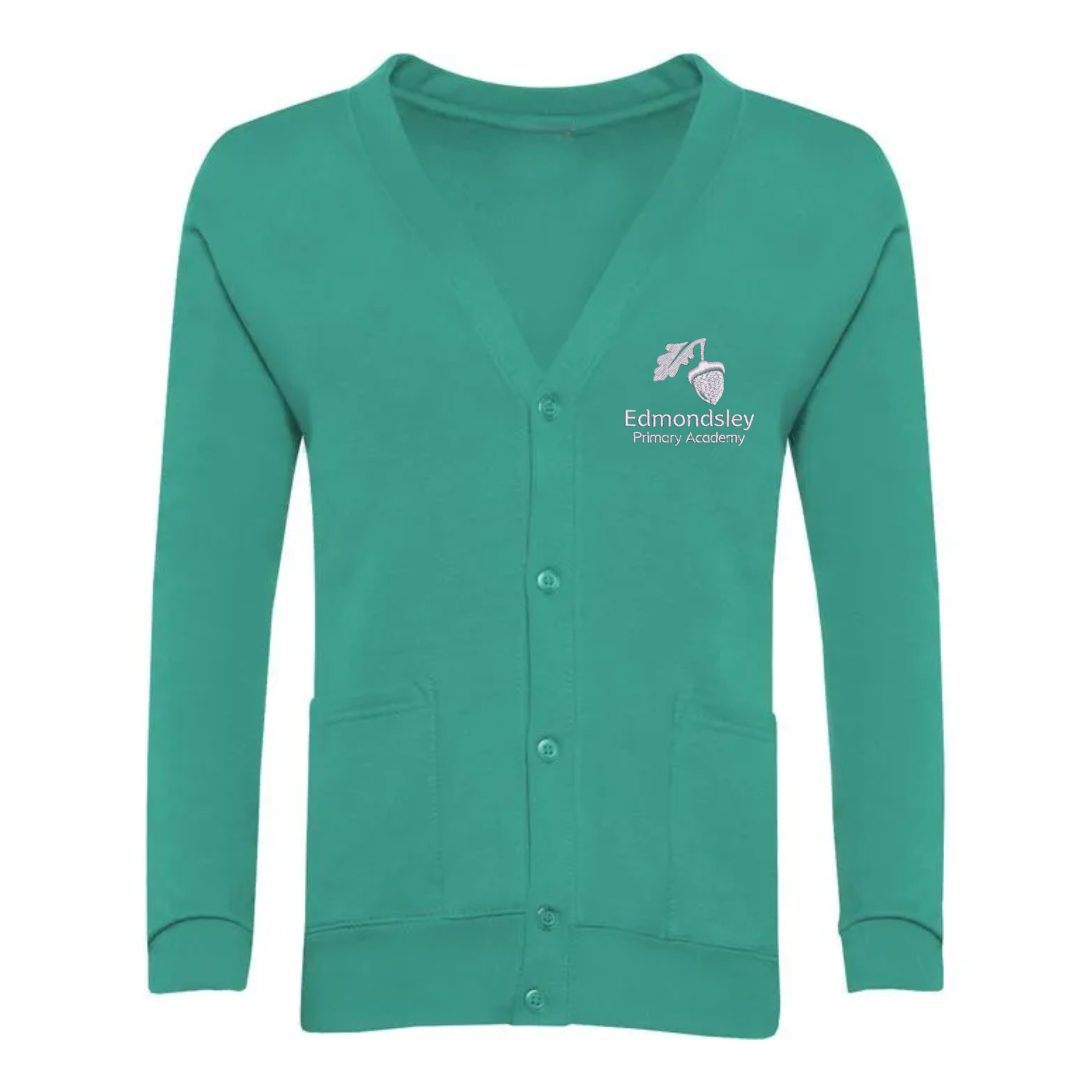 Edmondsley Jade School Cardigan with Logo