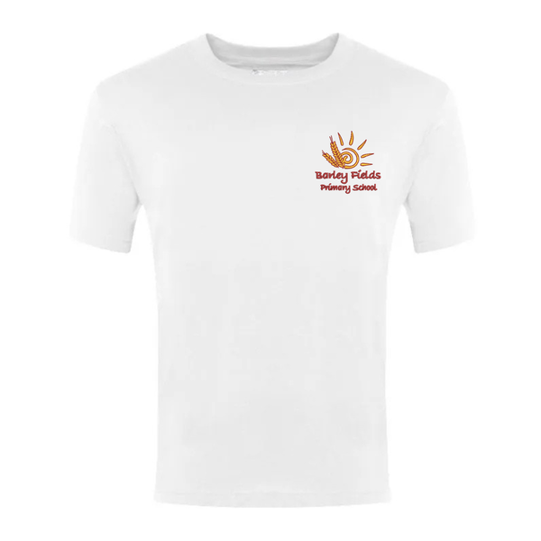 Barley Fields Primary White PE T-shirt