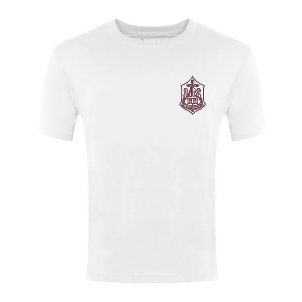St Williams Trimdon White PE T-shirt