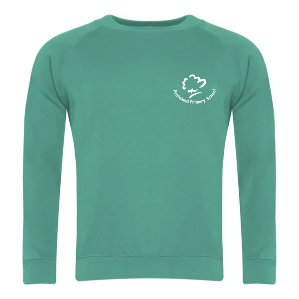Ponteland Primary Jade School Sweatshirt with Logo