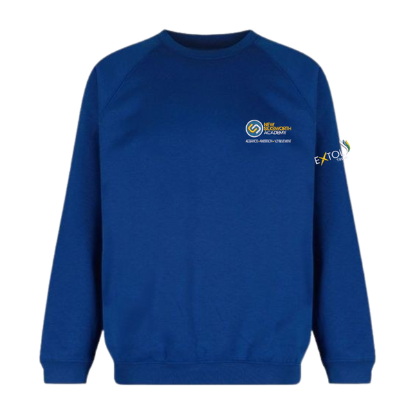New Silksworth Royal Blue School Sweatshirt with Logo