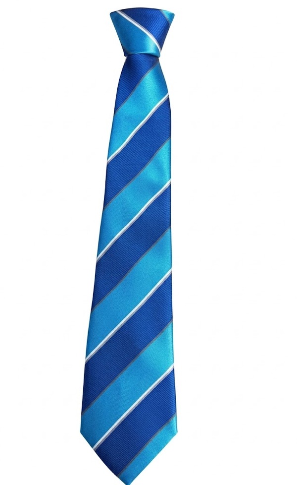 Academy 360 clip-on tie (Turq/Royal) - (Y10 Sept 26)