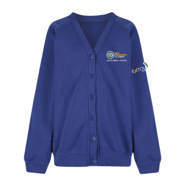 New Silksworth Royal Blue School Cardigan with Logo