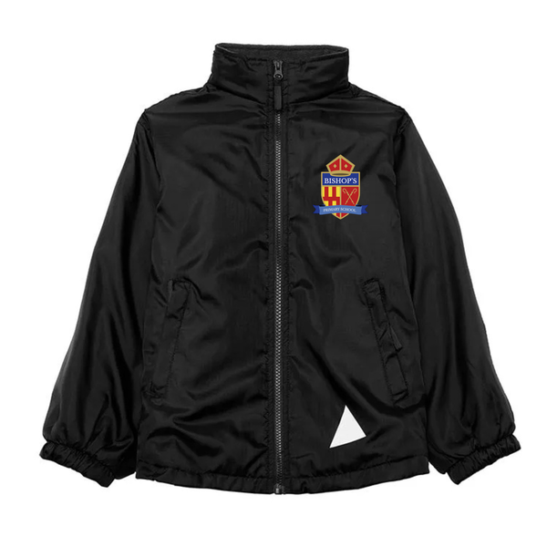 Bishop's Primary School Black Reversible Jacket with logo