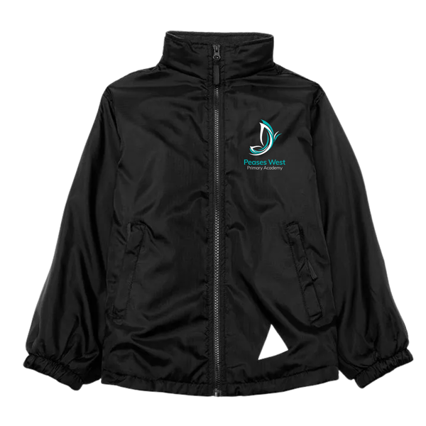 Peases West Primary Academy Black Mistral Showerproof Jacket with Logo