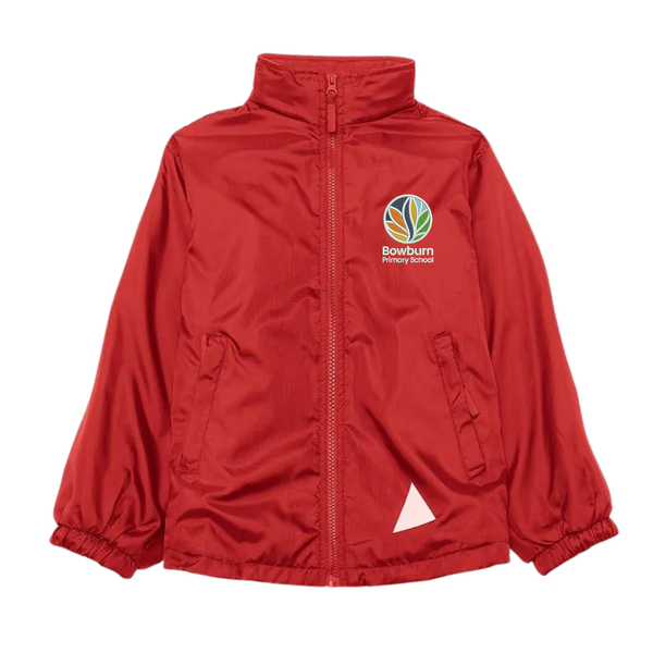 Bowburn Primary School Red Jacket with logo