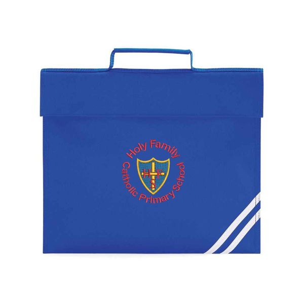 Holy Family Primary Royal Blue Logo Bookbag with reflective strip