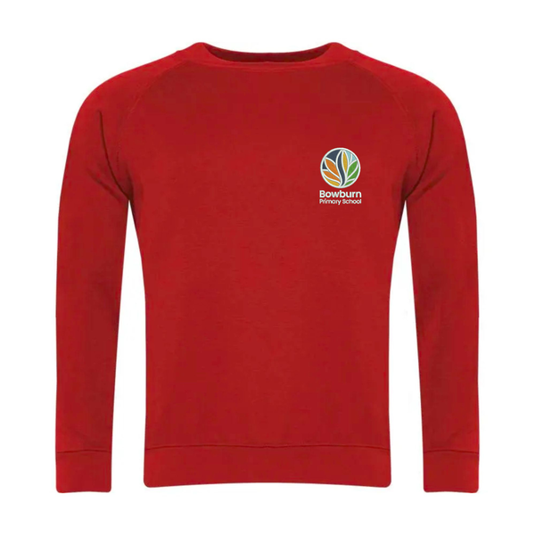 Bowburn Primary Red School Sweatshirt with Logo