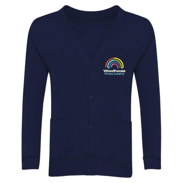 Woodhouse Primary Navy School Cardigan with Logo