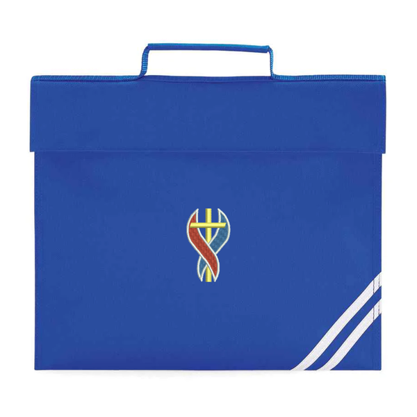 St Mary's Newton Aycliffe Royal Logo Bookbag with reflective strip