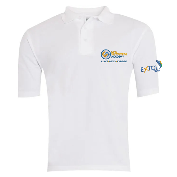 New Silksworth White Polo Shirt with Logo